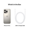 iPhone 16 Pro, 256GB, Titan natur
