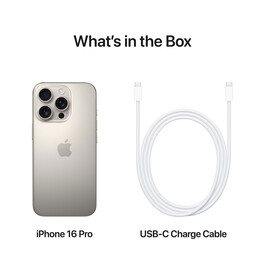 iPhone 16 Pro, 256GB, Titan natur