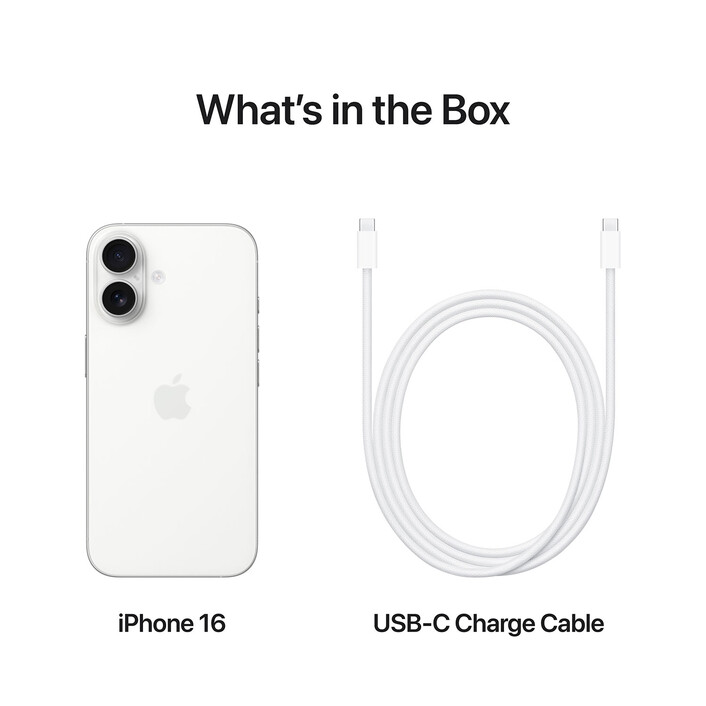 iPhone 16, 128GB, weiss