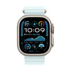 Apple Watch 49mm Verlängerung Ocean-Armband, kristallblau - Gehäusefarbe natur