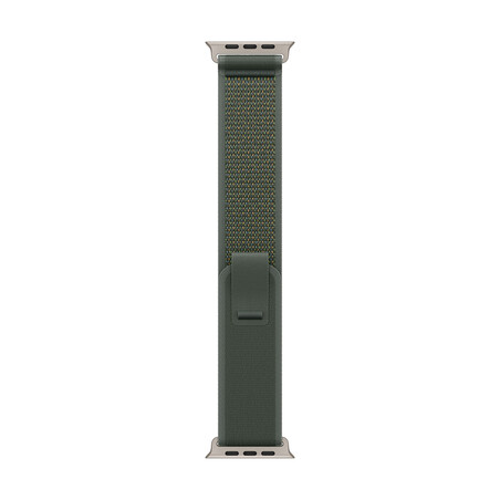 Apple Watch 49mm Trail-Loop, grün - S/M - Gehäusefarbe schwarz