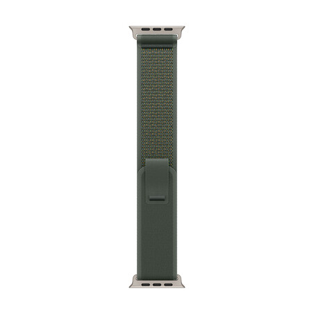 Apple Watch 49mm Trail-Loop, grün - S/M - Gehäusefarbe natur