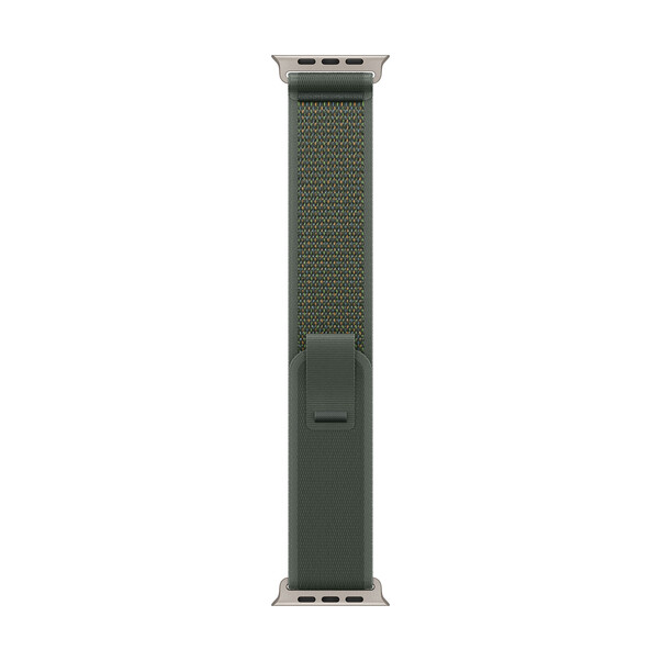 Apple Watch 49mm Trail-Loop, grün - S/M - Gehäusefarbe natur