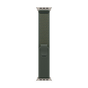 Apple Watch 49mm Trail-Loop, grün - M/L - Gehäusefarbe schwarz