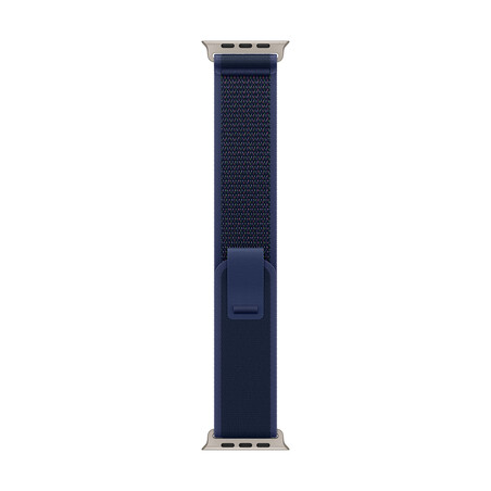 Apple Watch 49mm Trail-Loop, blau - S/M - Gehäusefarbe schwarz