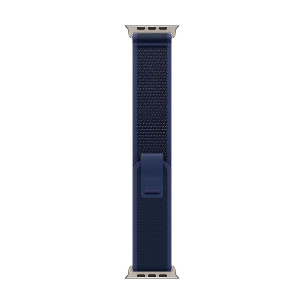 Apple Watch 49mm Trail-Loop, blau - S/M - Gehäusefarbe schwarz