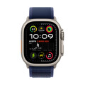 Apple Watch 49mm Trail-Loop, blau - M/L - Gehäusefarbe schwarz