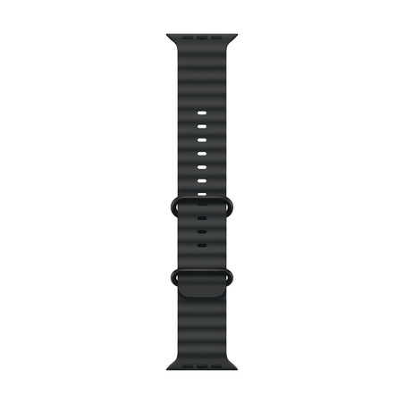 Apple Watch 49mm Ocean-Armband, schwarz - Gehäusefarbe schwarz