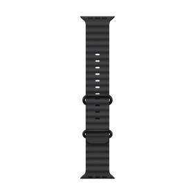 Apple Watch 49mm Ocean-Armband, schwarz - Gehäusefarbe schwarz