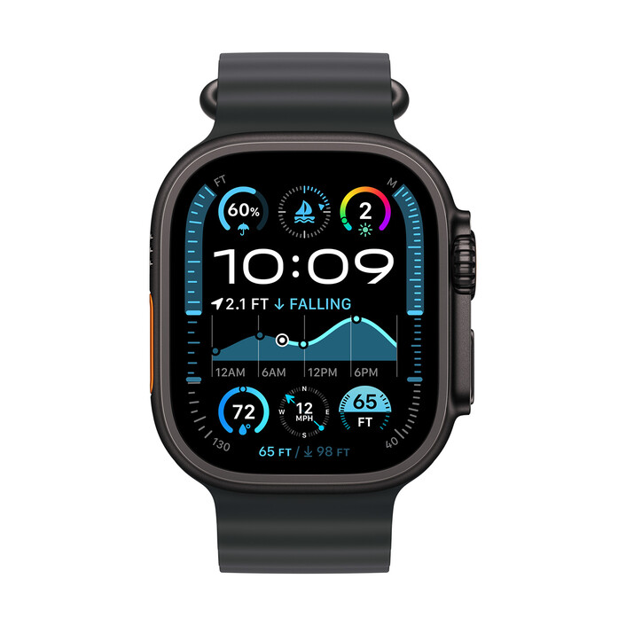 Sie sehen das Produktbild 03 von Apple Watch 49mm Ocean-Armband, schwarz - Gehäusefarbe schwarz Apple Watch 49mm Ocean-Armband, schwarz - Gehäusefarbe schwarz