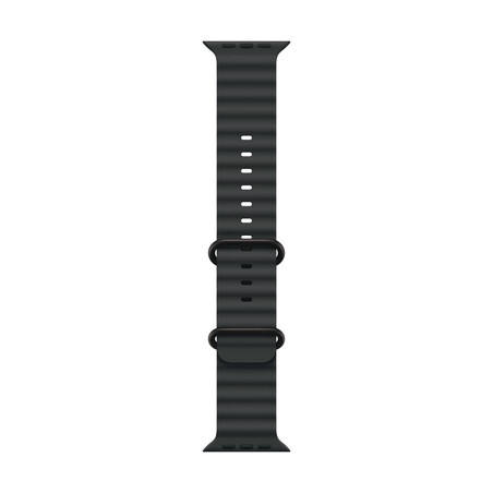 Apple Watch 49mm Ocean-Armband, schwarz - Gehäusefarbe natur