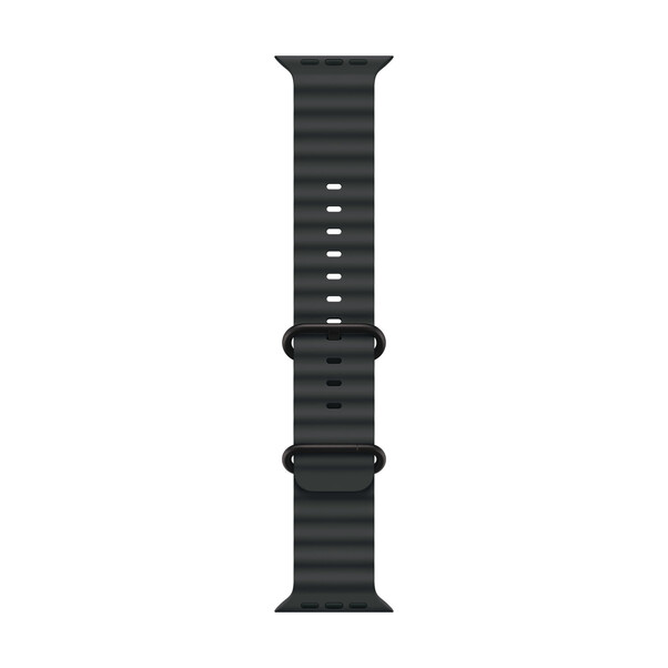 Apple Watch 49mm Ocean-Armband, schwarz - Gehäusefarbe natur