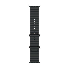 Apple Watch 49mm Ocean-Armband, schwarz - Gehäusefarbe natur