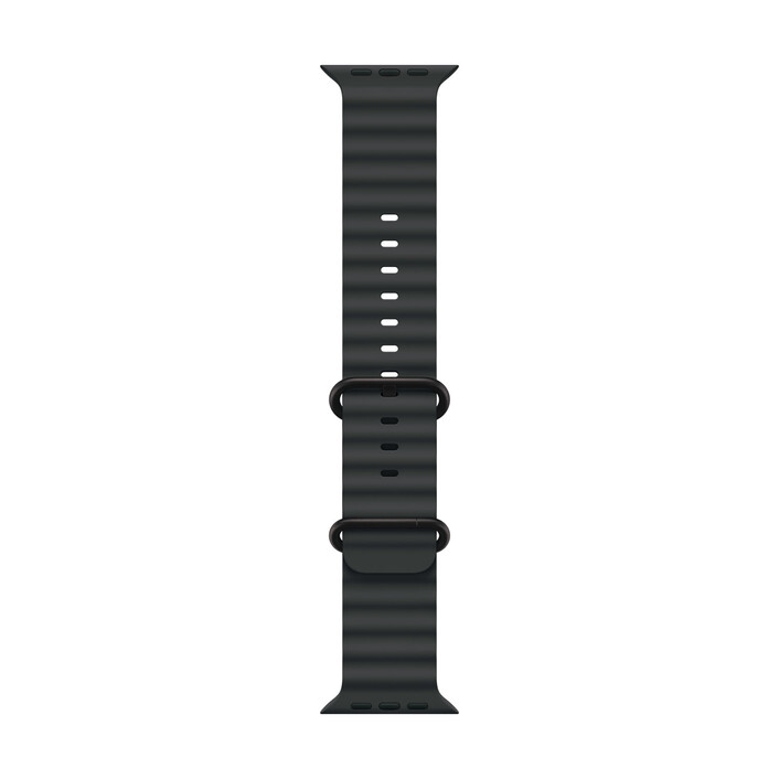Apple Watch 49mm Ocean-Armband, schwarz - Gehäusefarbe natur
