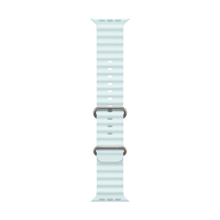 Apple Watch 49mm Ocean-Armband, kristallblau - Gehäusefarbe schwarz