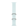 Apple Watch 49mm Ocean-Armband, kristallblau - Gehäusefarbe schwarz