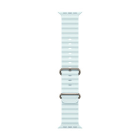 Apple Watch 49mm Ocean-Armband, kristallblau - Gehäusefarbe schwarz