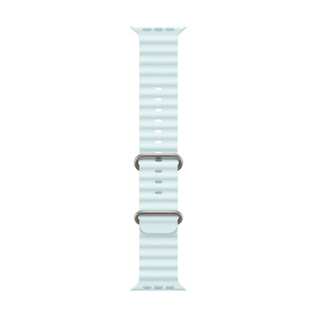 Apple Watch 49mm Ocean-Armband, kristallblau - Gehäusefarbe natur