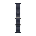 Apple Watch 49mm Ocean-Armband, blau - Gehäusefarbe schwarz