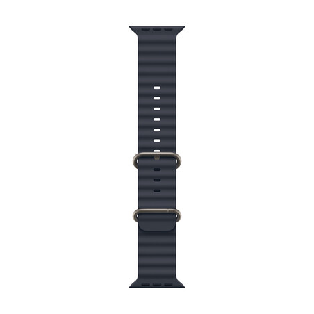 Apple Watch 49mm Ocean-Armband, blau - Gehäusefarbe natur