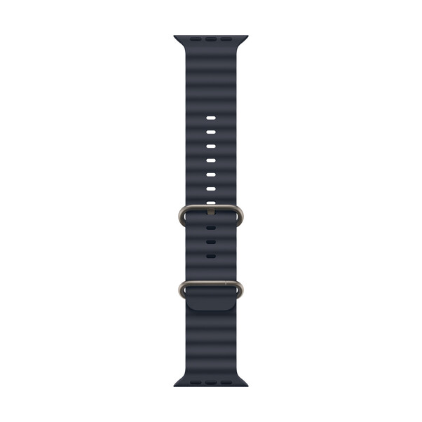 Apple Watch 49mm Ocean-Armband, blau - Gehäusefarbe natur