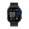 Apple Watch 49mm Milanaise Armband, Titan schwarz - small