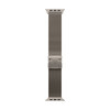 Apple Watch 49mm Milanaise Armband, Titan natur - medium