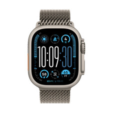 Sie sehen das Produktbild 02 von Apple Watch 49mm Milanaise Armband, Titan natur - medium Apple Watch 49mm Milanaise Armband, Titan natur - medium