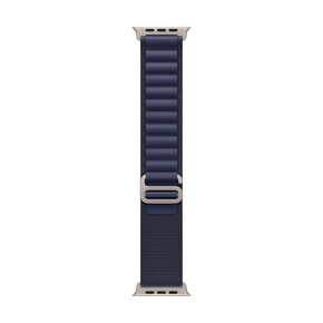 Sie sehen das Produkt Apple Watch 49mm Alpin-Loop, marine - medium - Gehäusefarbe natur, Produktbild: 01 Apple Watch 49mm Alpin-Loop, marine - medium - Gehäusefarbe natur