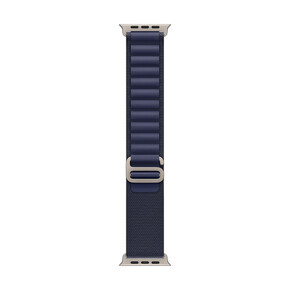 Sie sehen das Produkt Apple Watch 49mm Alpin-Loop, marine - large - Gehäusefarbe schwarz, Produktbild: 01 Apple Watch 49mm Alpin-Loop, marine - large - Gehäusefarbe schwarz