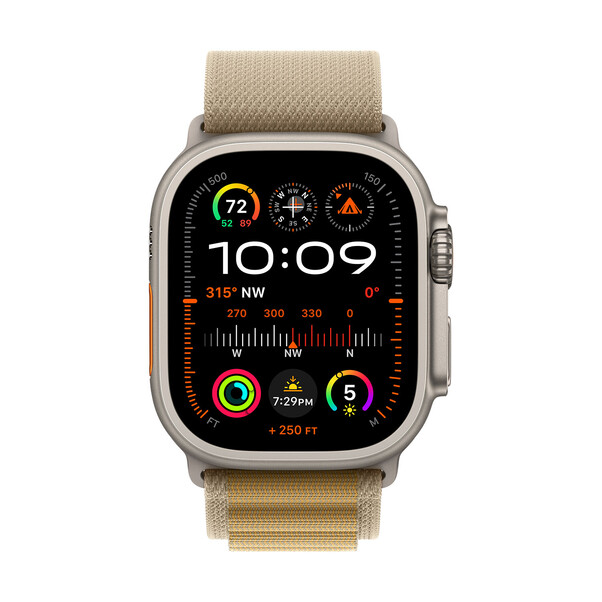Sie sehen das Produktbild 03 von Apple Watch 49mm Alpin-Loop, mandel - large - Gehäusefarbe natur> Apple Watch 49mm Alpin-Loop, mandel - large - Gehäusefarbe natur>