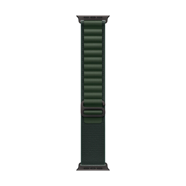Apple Watch 49mm Alpin-Loop, dunkelgrün - small - Gehäusefarbe schwarz