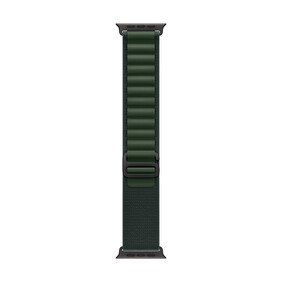 Apple Watch 49mm Alpin-Loop, dunkelgrün - small - Gehäusefarbe schwarz