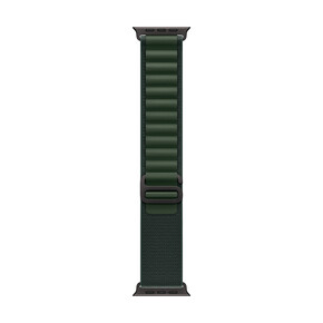 Apple Watch 49mm Alpin-Loop, dunkelgrün - medium - Gehäusefarbe schwarz
