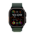 Apple Watch 49mm Alpin-Loop, dunkelgrün - medium - Gehäusefarbe natur
