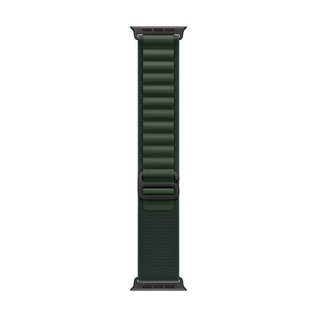 Apple Watch 49mm Alpin-Loop, dunkelgrün - large - Gehäusefarbe natur