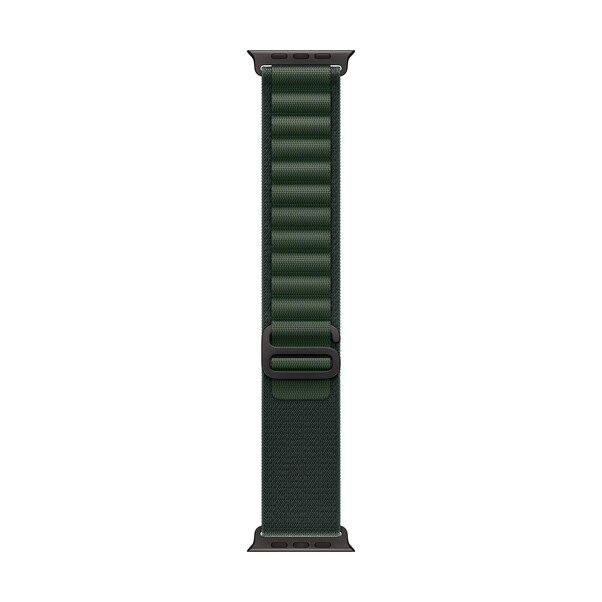 Apple Watch 49mm Alpin-Loop, dunkelgrün - large - Gehäusefarbe natur