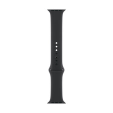 Apple Watch 46mm Sportarmband, schwarz - S/M