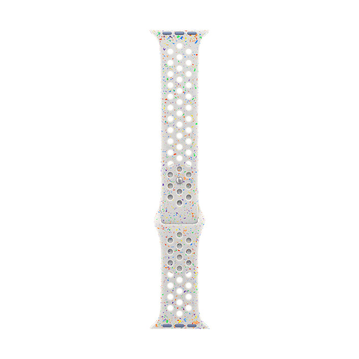 Apple Watch 46mm Nike Sportarmband, pure platinum - S/M