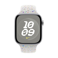 Sie sehen das Produktbild 05 von Apple Watch 46mm Nike Sportarmband, pure platinum - M/L Apple Watch 46mm Nike Sportarmband, pure platinum - M/L