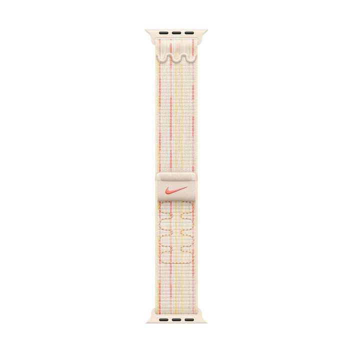 Sie sehen das Produktbild 03 von Apple Watch 46mm Nike Sport Loop, polarstern/pink Apple Watch 46mm Nike Sport Loop, polarstern/pink