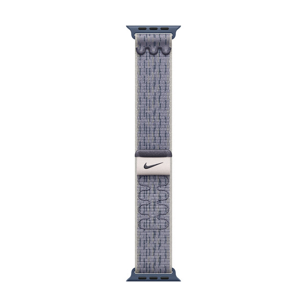 Sie sehen das Produktbild 02 von Apple Watch 46mm Nike Sport Loop, grau/blau> Apple Watch 46mm Nike Sport Loop, grau/blau>
