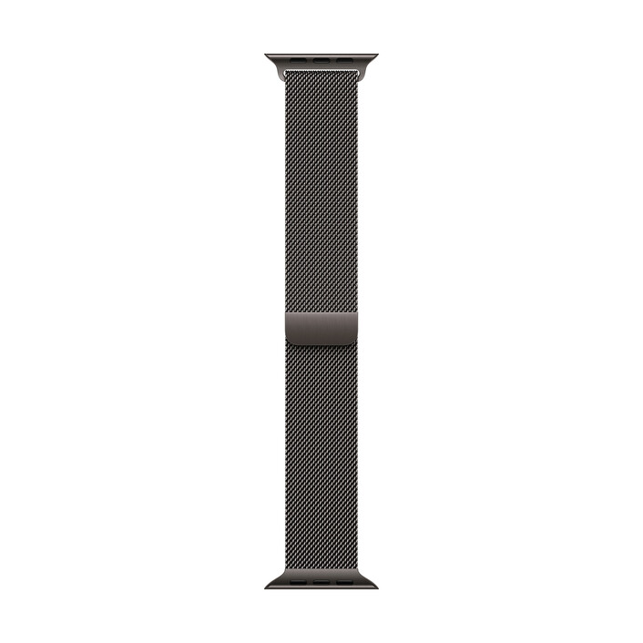 Apple Watch 46mm Milanaise-Armband, schiefer - S/M