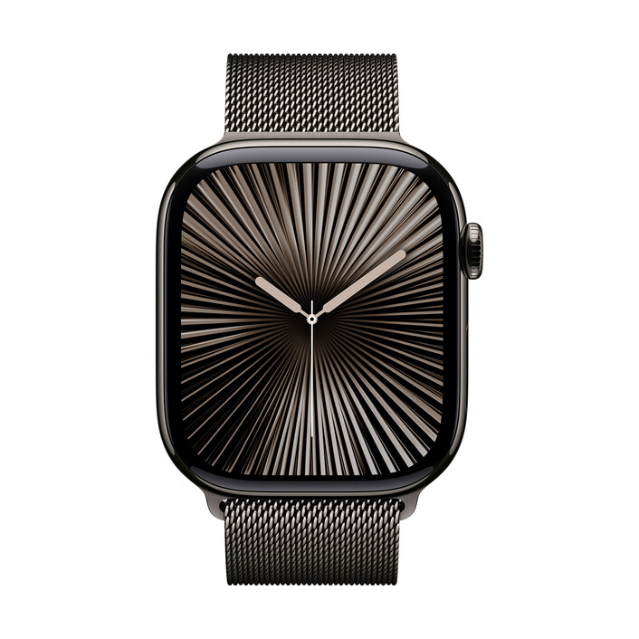 Sie sehen das Produktbild 05 von Apple Watch 46mm Milanaise-Armband, schiefer - M/L Apple Watch 46mm Milanaise-Armband, schiefer - M/L