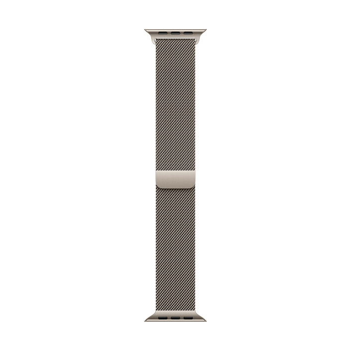 Apple Watch 46mm Milanaise-Armband, natur - S/M