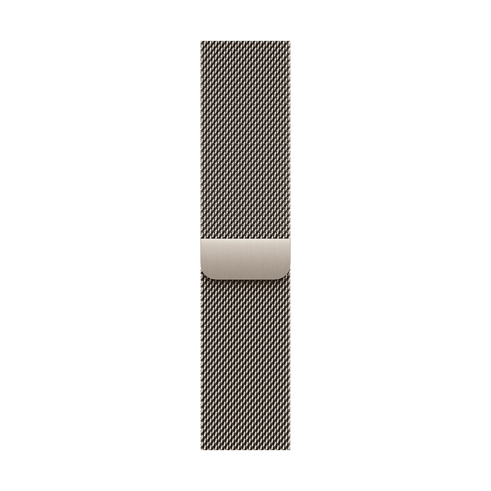 Apple Watch 46mm Milanaise-Armband, natur - M/L