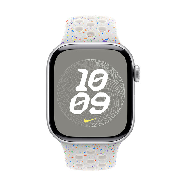 Sie sehen das Produktbild 03 von Apple Watch 42mm Nike Sportarmband, pure platinum - S/M Apple Watch 42mm Nike Sportarmband, pure platinum - S/M