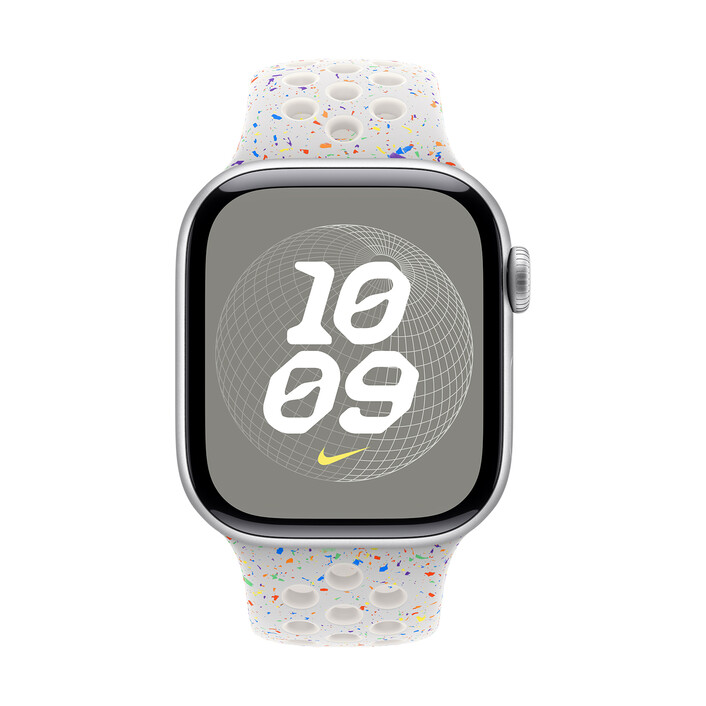 Sie sehen das Produktbild 05 von Apple Watch 42mm Nike Sportarmband, pure platinum - M/L Apple Watch 42mm Nike Sportarmband, pure platinum - M/L