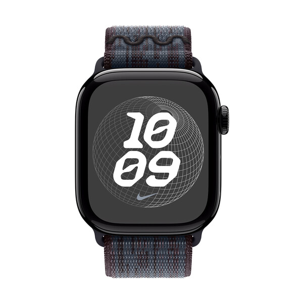 Sie sehen das Produktbild 03 von 42 mm Nike Sport Loop Schwarz/Blau 42 mm Nike Sport Loop Schwarz/Blau