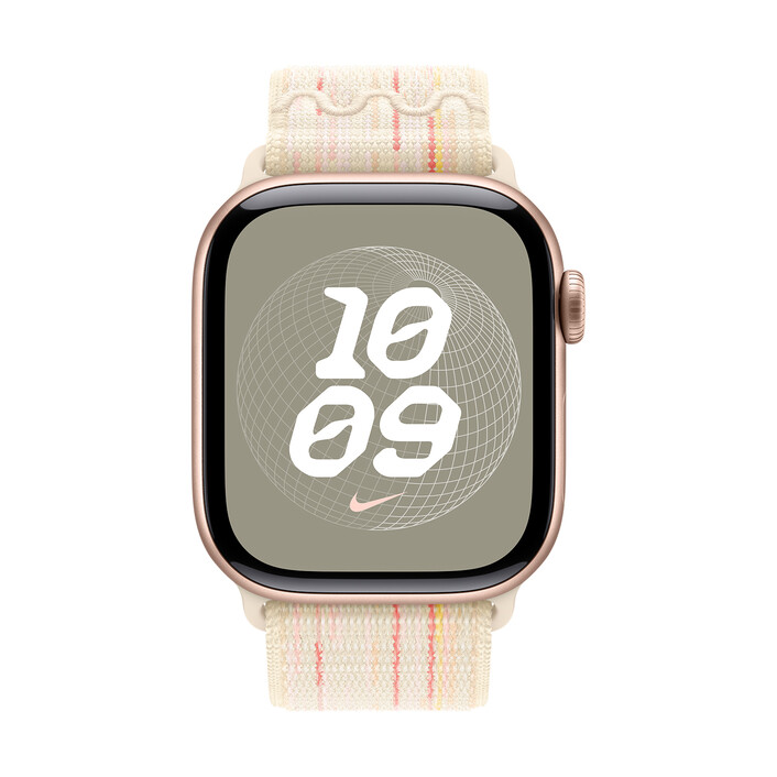 Sie sehen das Produktbild 03 von Apple Watch 42mm Nike Sport Loop, polarstern/pink Apple Watch 42mm Nike Sport Loop, polarstern/pink